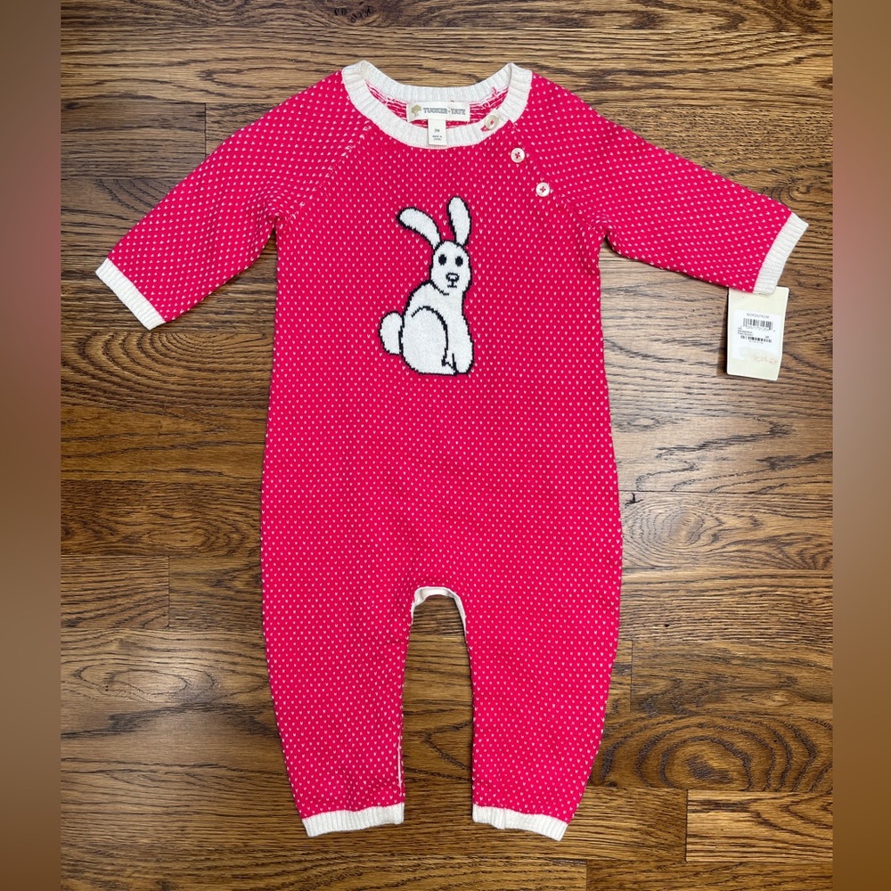 NWT Tucker +Tate Knit Bunny Romper
